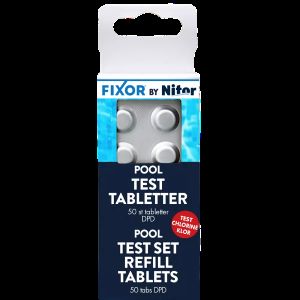 Testtabletter för klor